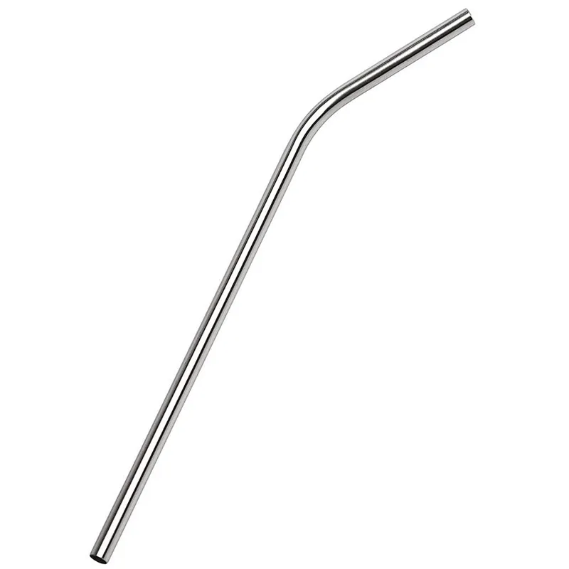 Wholesale Stainless Steel Environmental Protection Non-disposable Elbow Metal Thick Straw