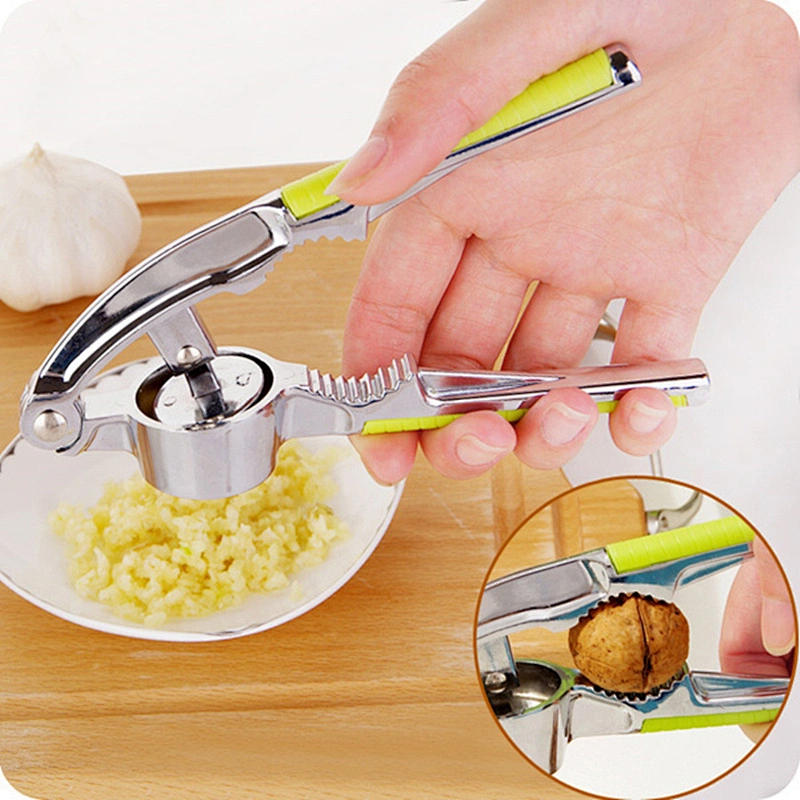Amazon Hot Sale Kitchen Tool Zinc Alloy / Metal Garlic Press or Walnut Cracker
