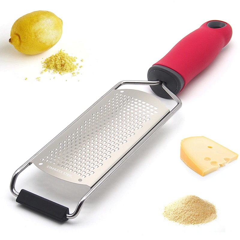 Professional Metal Kitchen Ware Stainless Steel Cheese Grater / Lemon Zester