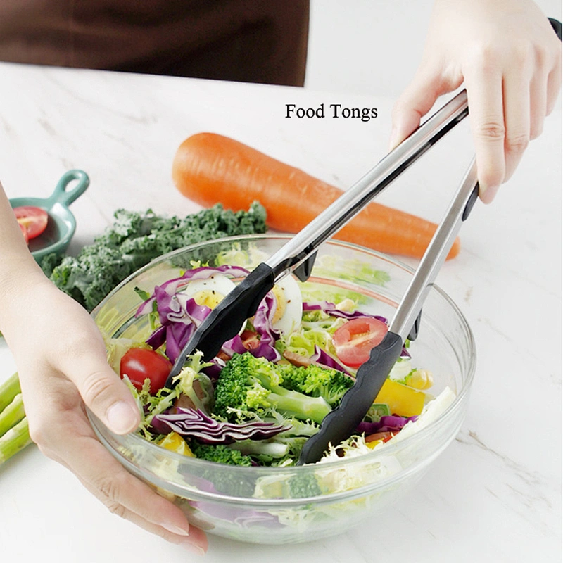 Food Grade and Stainless Steel Kitchen Utensil Set, Skimmer, Ladle, Turner, Spatula, Food Tong, Whisk