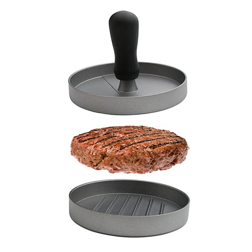 Non Stick Aluminum Alloy Hand Made Hamburger Press for Meat Pie Making