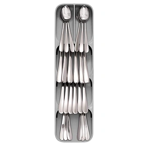 Plastic Kitchen Drawer Organizer Tray For Flatware, Cutlery and Knife Storage