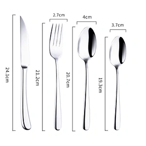 Matte Finish Black Gold Flatware Set, Stainless Steel Tableware, Fork and Knife Cutlery Set