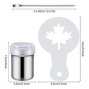 Wholesale Plastic Coffee Decorating Template Sets, Cappuccino Latte Stencils