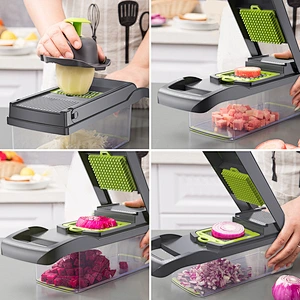 Top product  Kitchen Gadgets Onion Cutter Vegetable Food Chopper Slicer