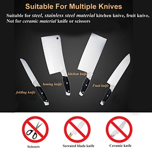 Portable Diamond And Ceramic Mini 3 Stage Kitchen Knife Sharpener
