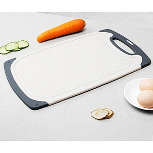 Kitchen Food Grade PP Plastic, Wheat Straw Cutting / Chopping Block or Board Set 3