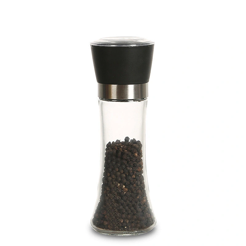 Manual Stainless Steel Design Sea Salt and Pepper Slice Mill Grinder