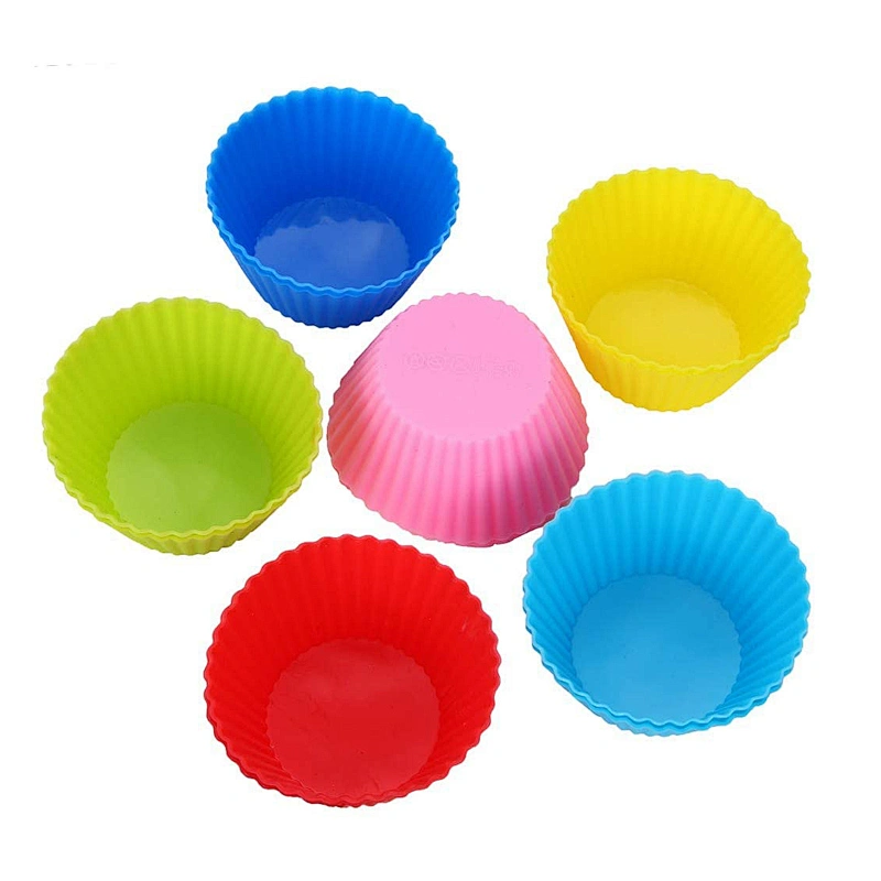 Multi-color Food Grade Silicone Muffin Cake Cup, Mold or Mould