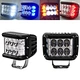 Dual Color 4x4 Off road Motorcycle Bar Light Driving Led Work 72W Tractors LED Lights Truck Light System