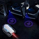 Dynamic Wireless Rechargeable Shadow Light Ghost Projector Auto Badge Led Light Car Door Light HD Led Logo Projector
