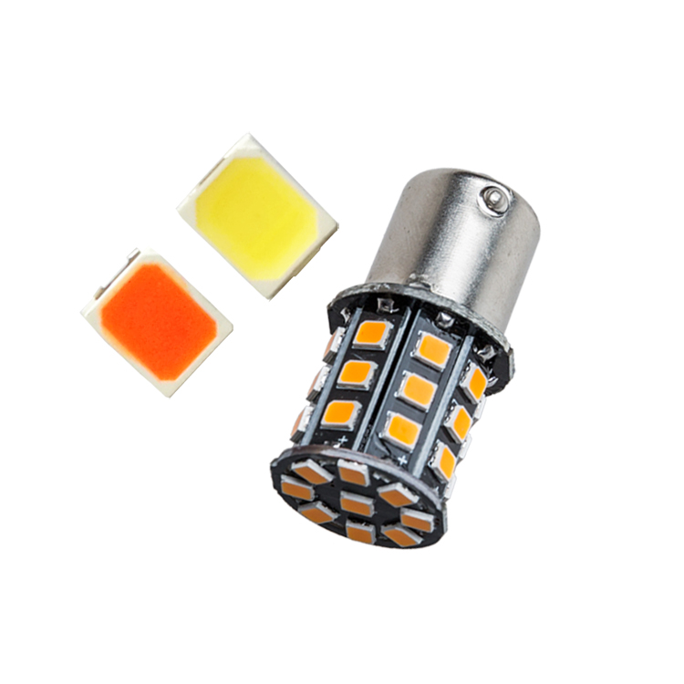 高品質ba15s 1156 33smdターンライトアンバー 3156 オートled電球 160ma 1156 車のランプ
