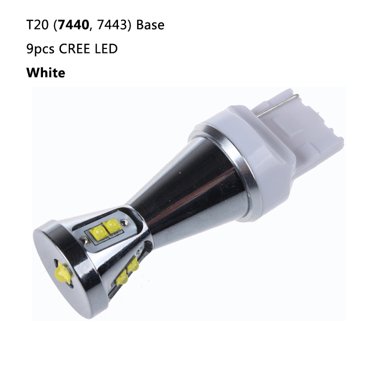 2020 新車 12V Led ライトと 3 年品質保証 7440 7443 T20 41SMD 2835 アンバー車のフロントリアターンシグナルライト