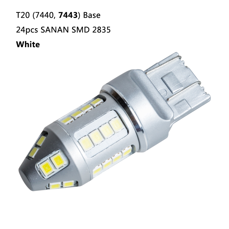 2020 新車 12V Led ライトと 3 年品質保証 7440 7443 T20 41SMD 2835 アンバー車のフロントリアターンシグナルライト