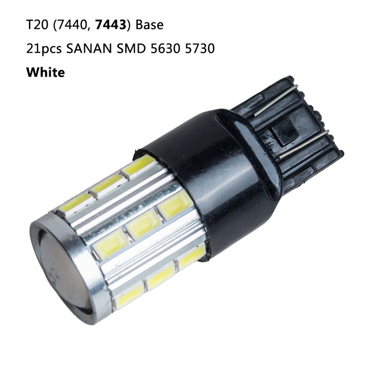 T20 7440 7443 5630 5730 33SMD 900 ルーメン 6500 7000k 非常に高輝度 13 v led ライト車のブレーキストップ信号 led 電球