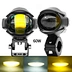 デュアルカラー Led オートバイフォグライトドライビングライトオートバイヘッドライト Led 補助スポット Led ライト