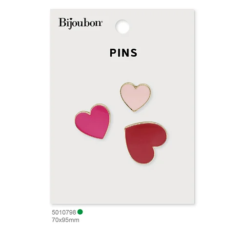 Heart Enameled Pins