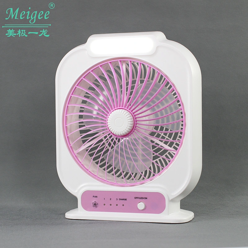 8 inch rechargeable LED mini table fan