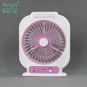 8 inch rechargeable LED mini table fan