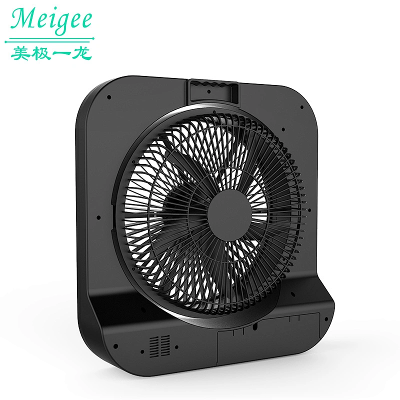 12inches osilating rechargeable emergency portable bluetooth music with night light table box fan