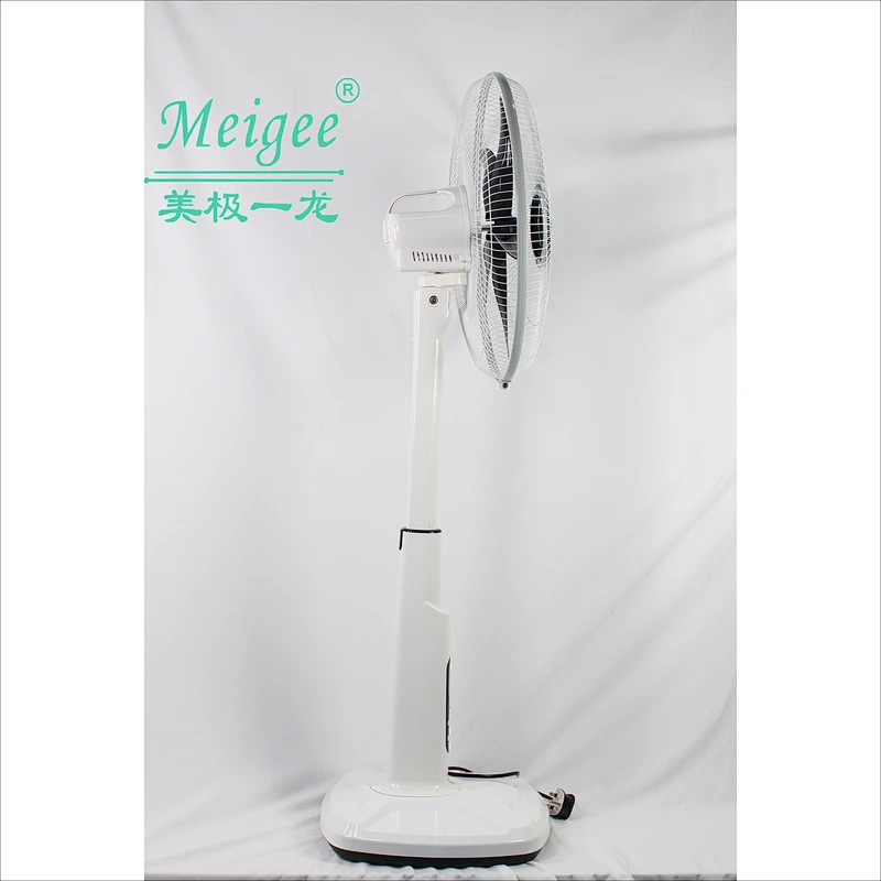18inches rechargeable batteries ac/dc power supply  stand fan