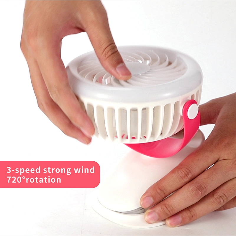 Portable Operated Stroller Quiet Battery Charging Mini USB Rechargeable Clip Table Fan