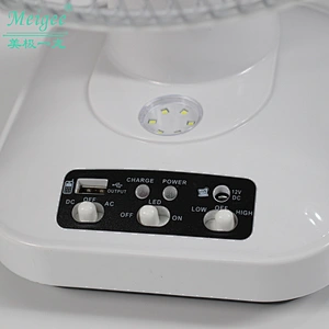 12 inch rechargeable AC/DC  LED table fan