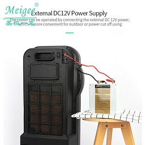 Rechargeable air conditioner cooler with water