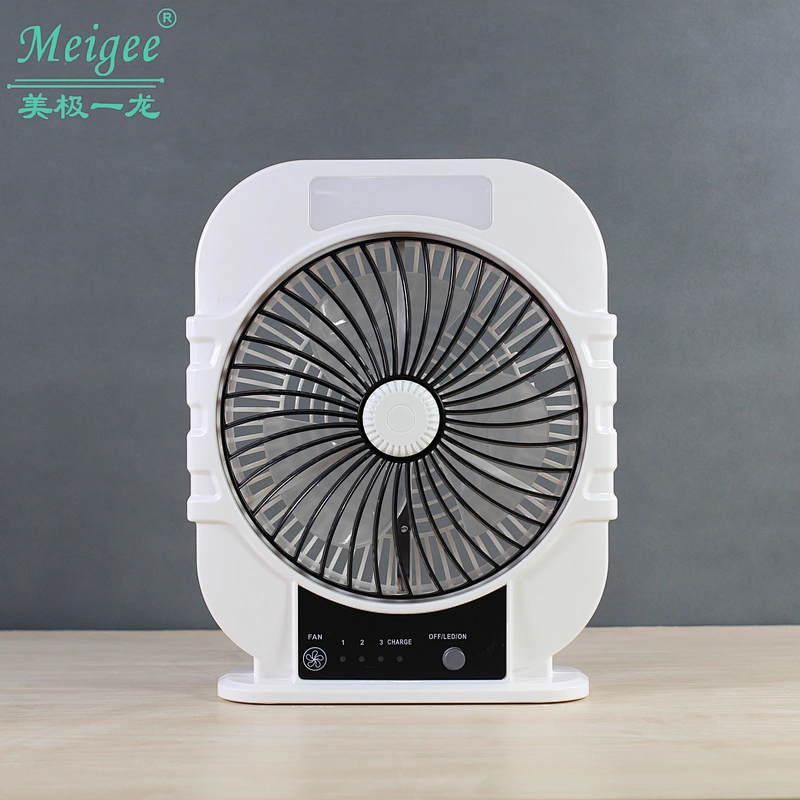 8 INCH RECHARGEABLE LED TABLE FAN