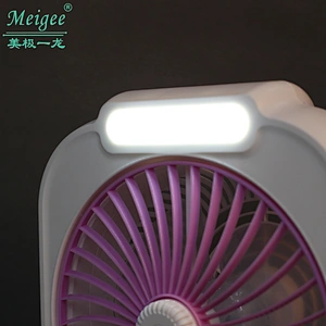 8 inch rechargeable LED mini table fan