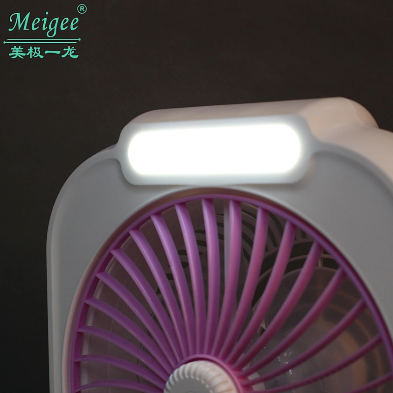 8 inch rechargeable LED mini table fan