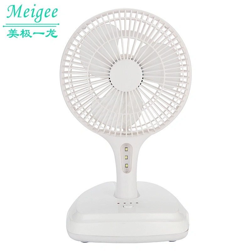 6inches portable folding rechargeable mini table hand fan, AC/DC lithium battery energy saving