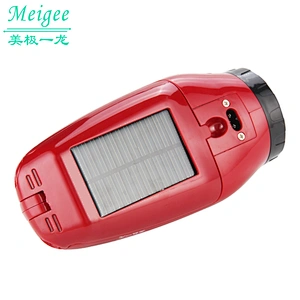 Rechargeable emergency camping outdoor climbing lamp waterproof solar convertible lamp led flashlight