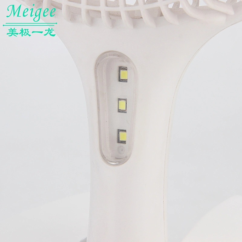 6inches portable folding rechargeable mini table hand fan, AC/DC lithium battery energy saving