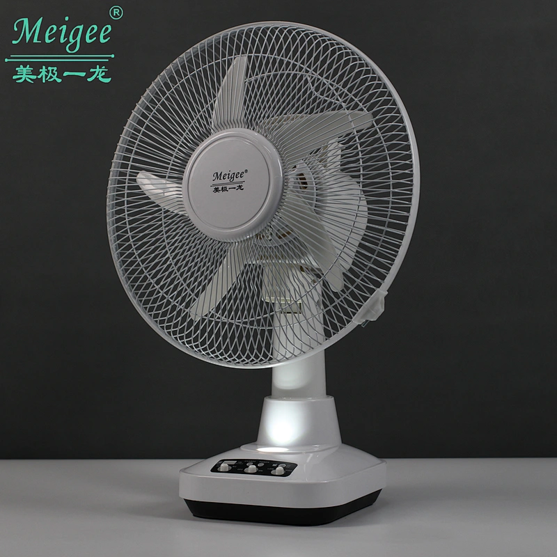 12 inch rechargeable AC/DC  LED table fan