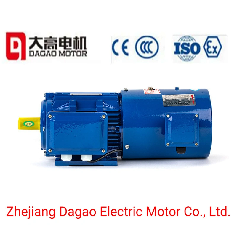 380 50Hz Synchronous Speed 1000r/600min(6poles) YEJ2 Series Electromagnetic Brake Three Phase Asynchronous Motor