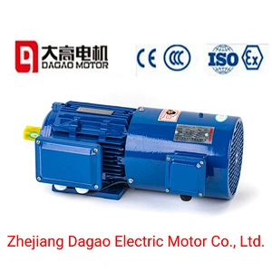 380 50Hz Synchronous Speed 1000r/600min(6poles) YEJ2 Series Electromagnetic Brake Three Phase Asynchronous Motor