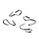 display hooks metal coat hook s-shaped metal shower curtain hooks for home decoration