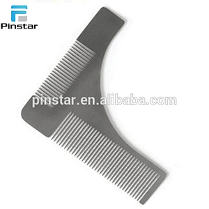 Fashion Stainless steel promotional gifts wholesale beard comb bottle opener