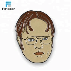 Custom made 3d metal character logo lapel pin badge