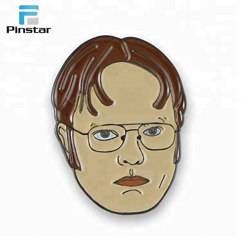 Custom made 3d metal character logo lapel pin badge