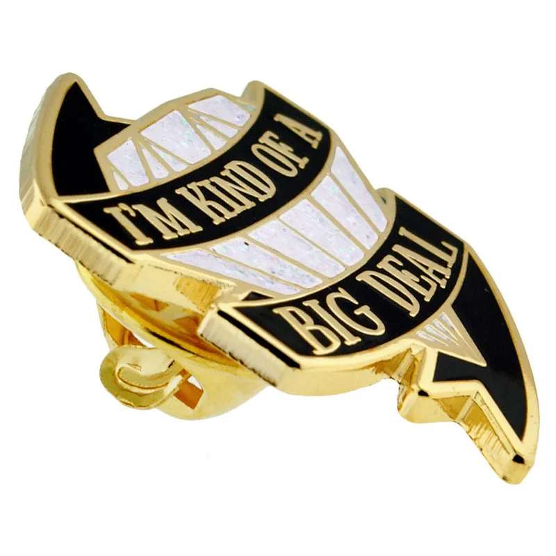 Nice design diamond shape lapel pin for cloth decoration