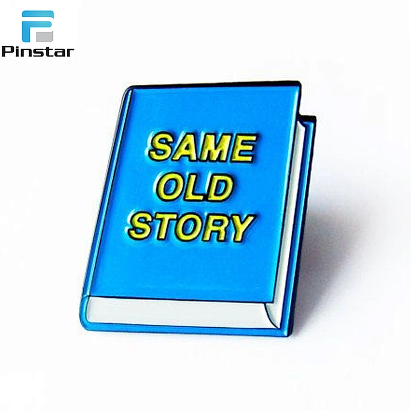 Wholesale custom magic book soft enamel lapel pin factory