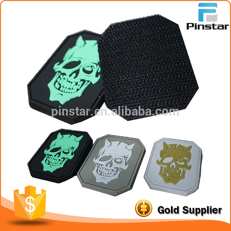 SKULL 3D PVC TACTICAL Rubber Logo BADGE US MORALE PVC PATCH