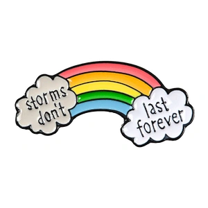 Factory Wholesale In Stock LGBT Pride Enamel Pin Gift Gay Pride Rainbow Metal Lapel Pins