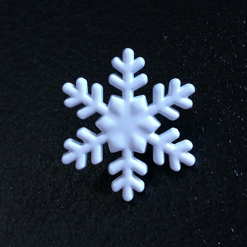 Factory Making Custom Design Christmas White Snowflake Lapel Pin