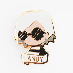 Custom cute bulk cartoon man Metal enamel Pins