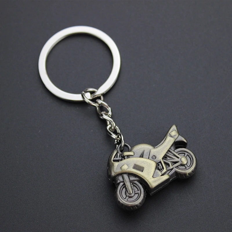 Customized 3D motorcycle metal key chain for wholesale