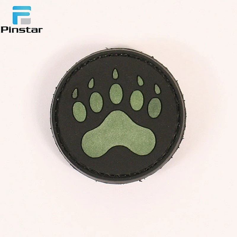 Low MOQ patches wholesale rubber badge custom pvc rubber patch