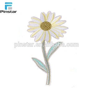 Free design manufacture custom embroidery patch flower